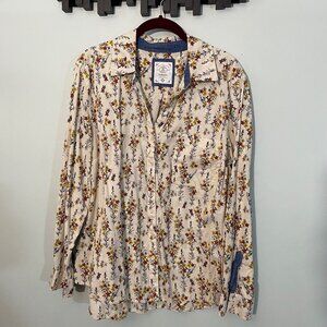 Style & Co. Womens Floral Print Button-Up Long Sleeve Blouse XL